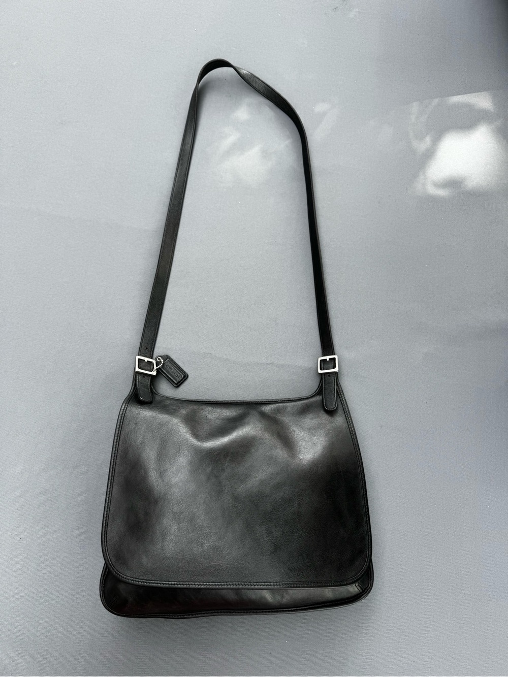 RESTORED VINTAGE 2000 COACH SLIM HIPPIE FLAP BAG